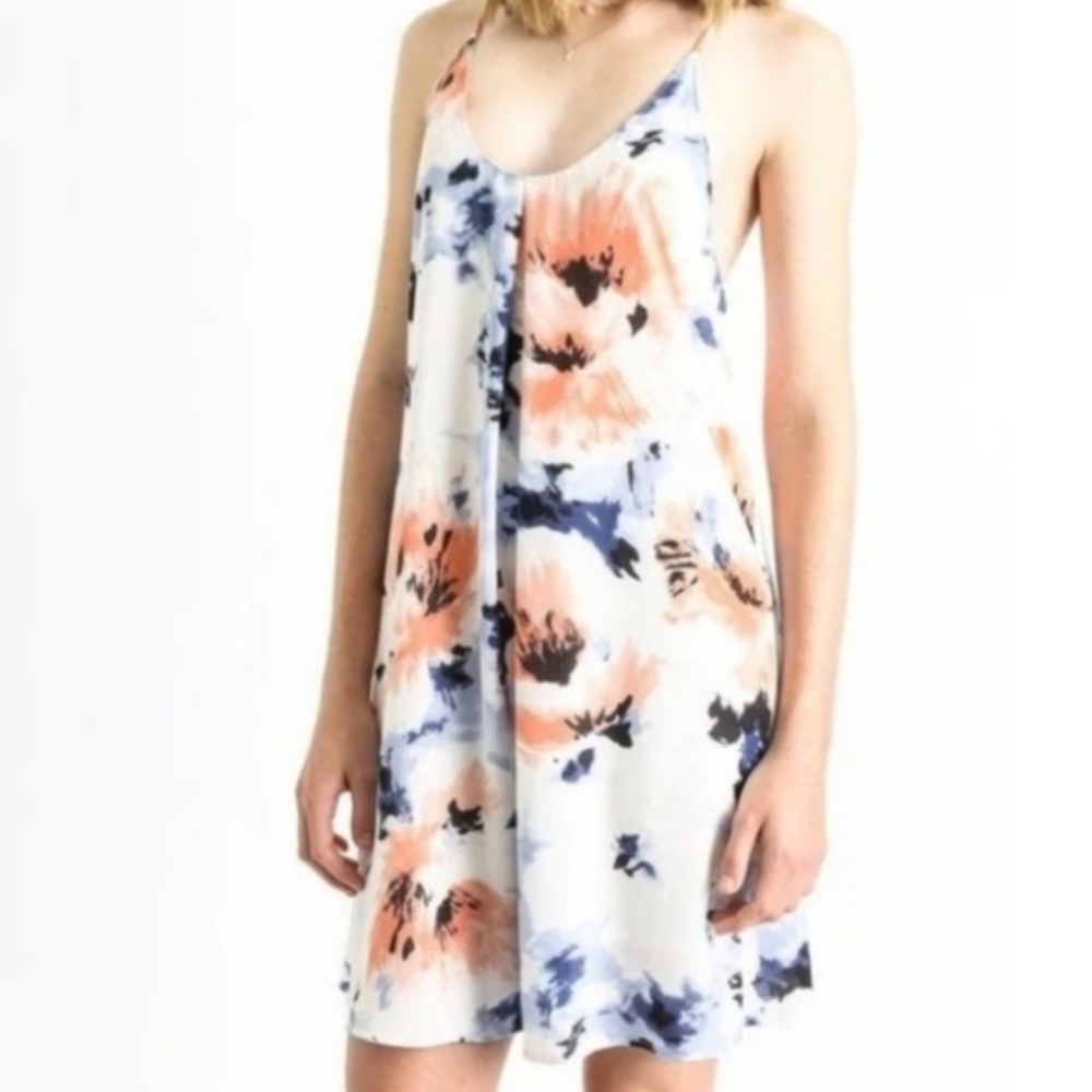 Abbeline White Floral Swing Dress